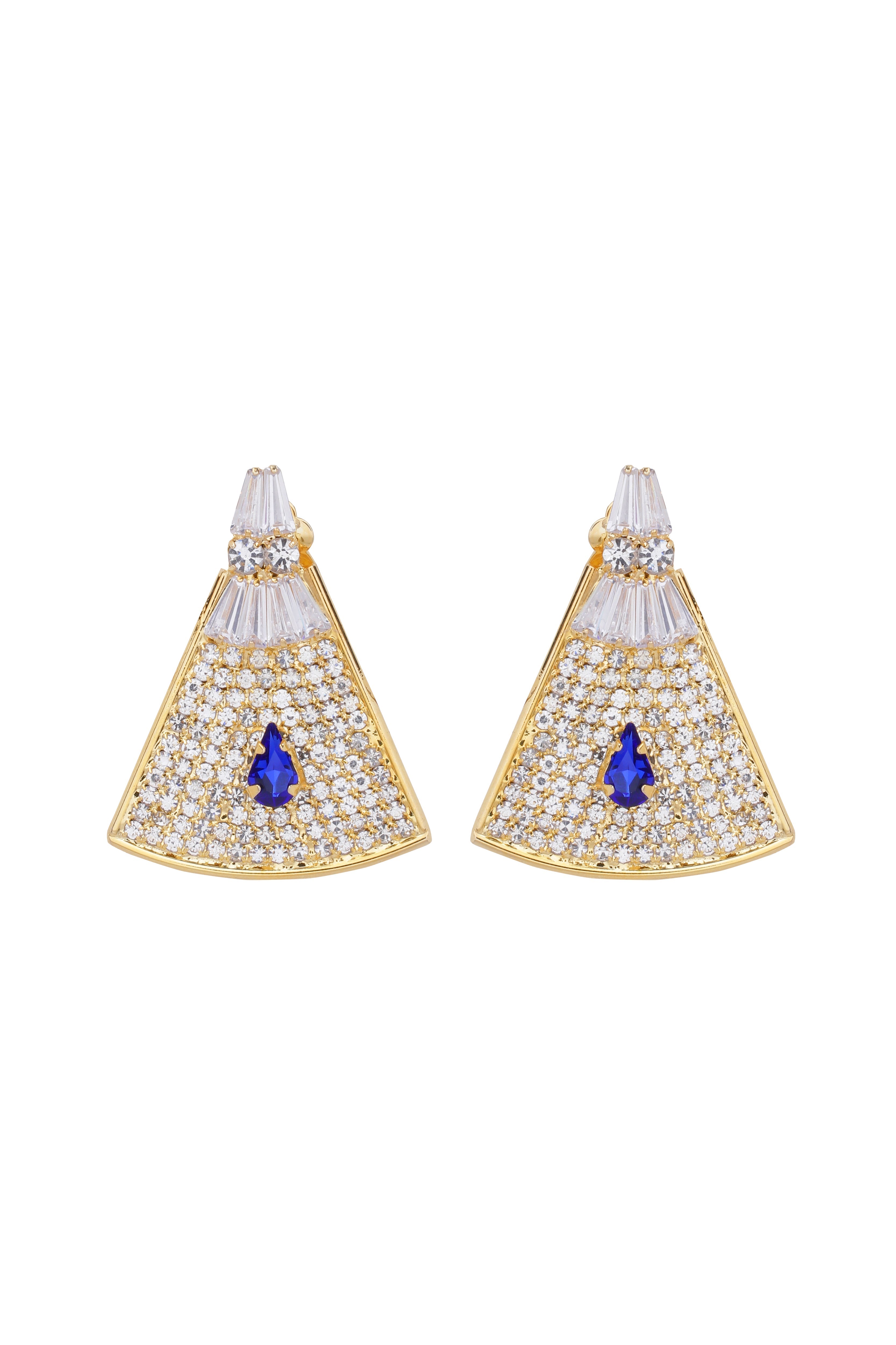 Violet Metallic Armor Earring main image 1