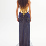 Strapless Medusa Maxi Dress With Sequin Details