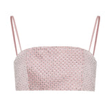 Strass Embellished Mini Top