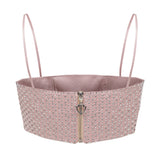 Strass Embellished Mini Top