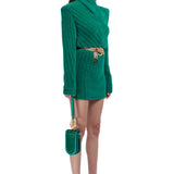 Turtle Neck Soft Mini Dress