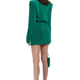 Turtle Neck Soft Mini Dress