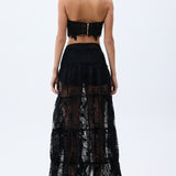 Black Guipure Corset