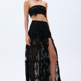 Black Guipure Corset