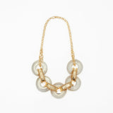 Swarovski Choker With Gold Metal Details