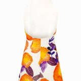 Strass Embellished Halter Neck Floral Mini Dress