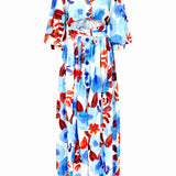 Floral Maxi Dress With Front Slit Detail