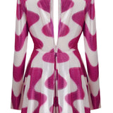 High V-Neck Long Sleeve Mini Dress