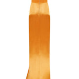 Strapless Satin Maxi Dress