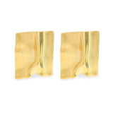 Gold Metal Sculptural Earrings