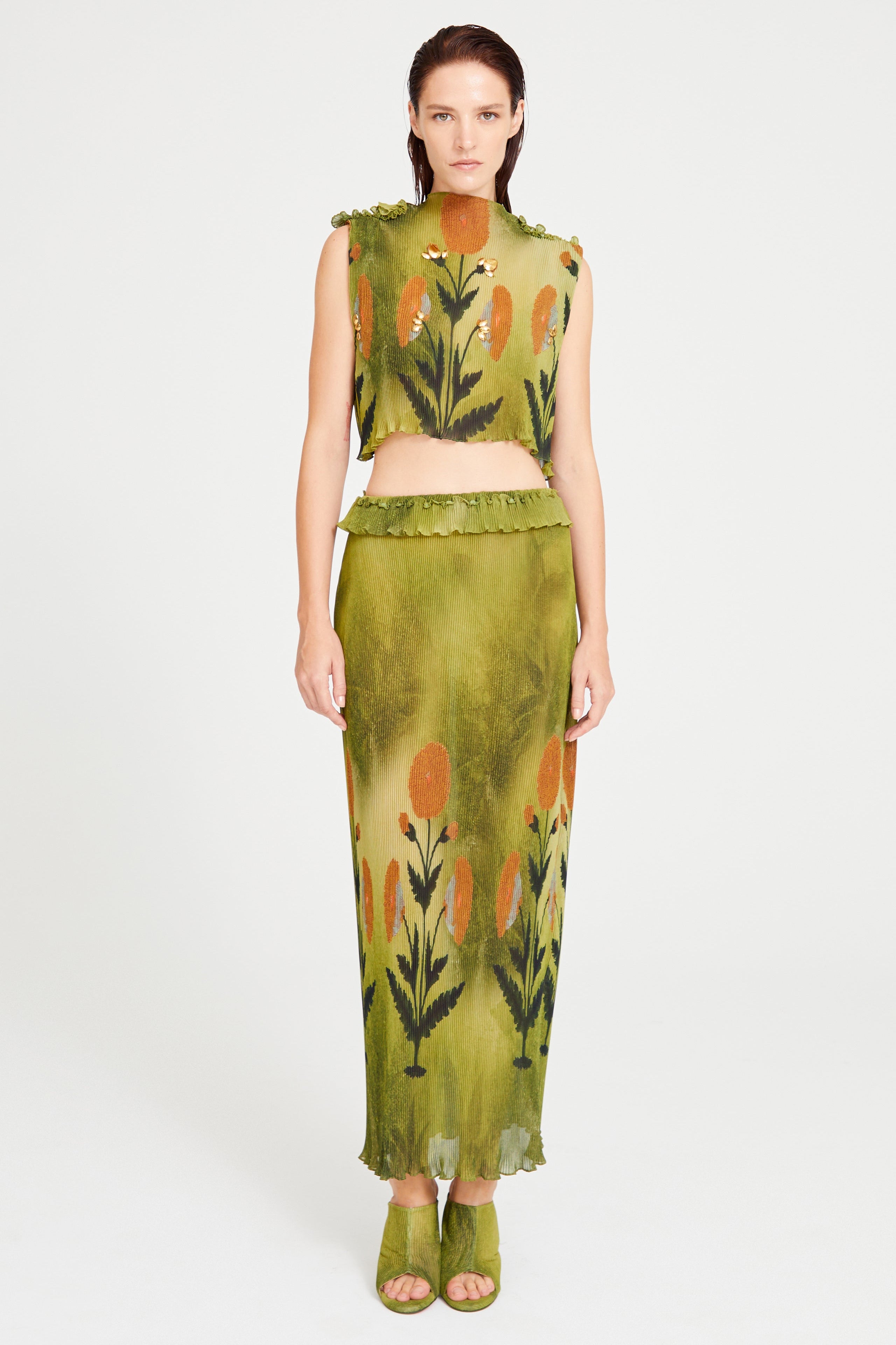 SS24-S-1001-Printed Green-34 raisa_vanessa printed-green-skirt-with-ruffle-belt-detail
