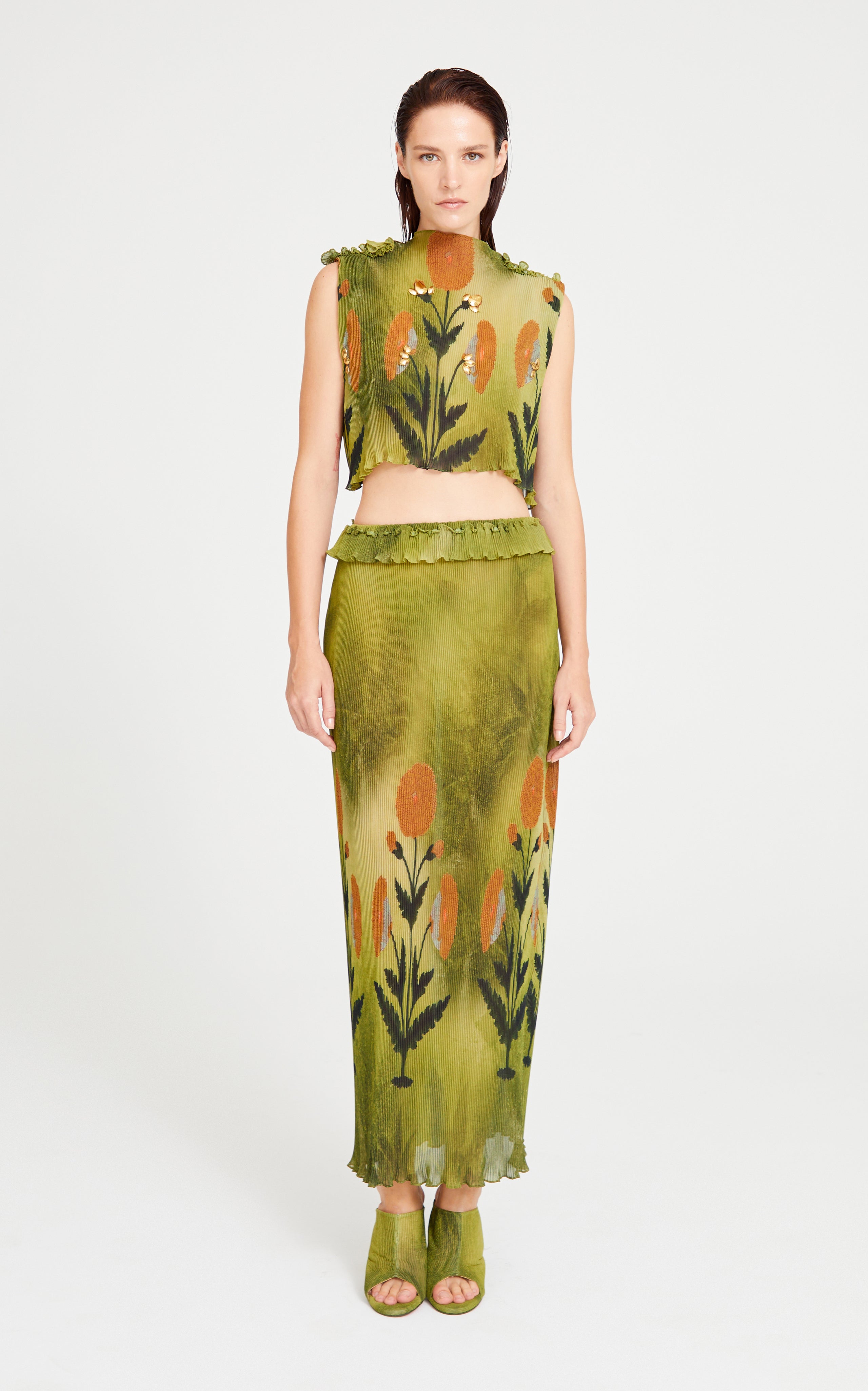 SS24-S-1001-Printed Green-34 raisa_vanessa printed-green-skirt-with-ruffle-belt-detail