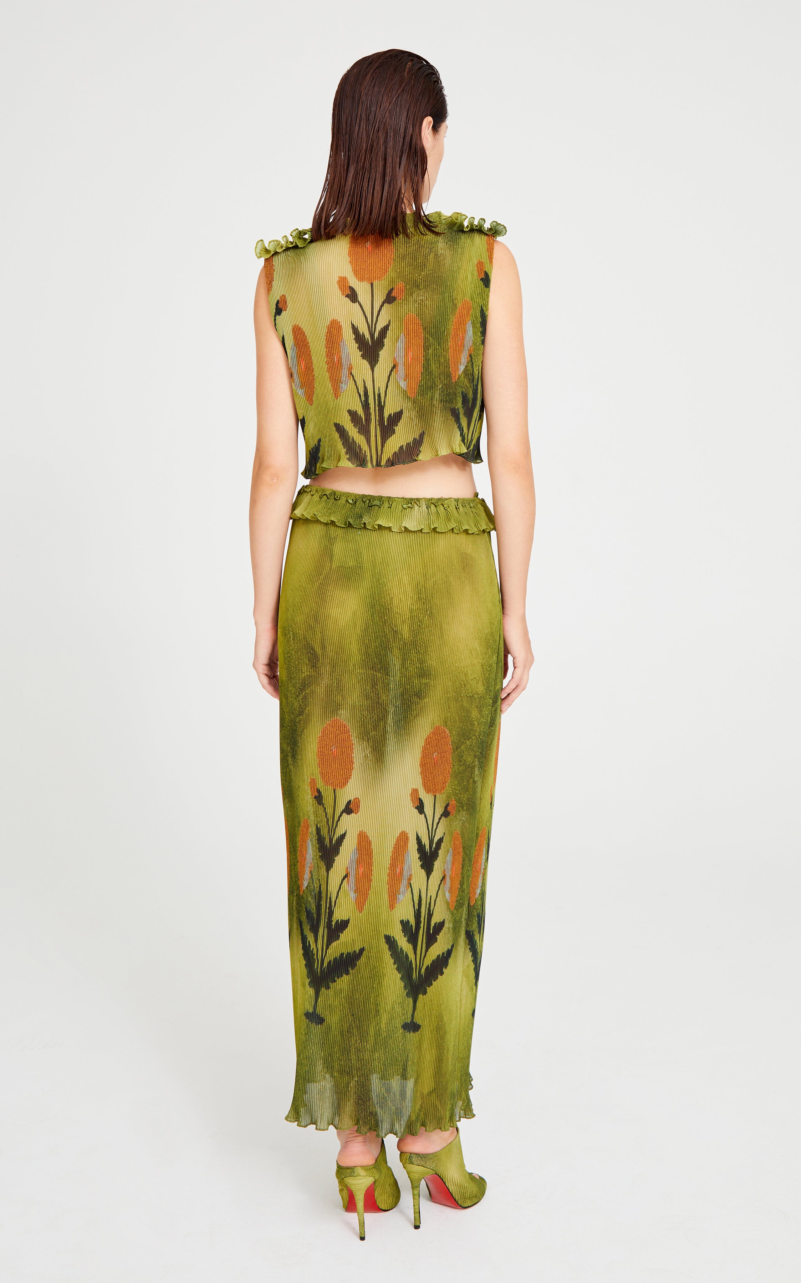SS24-S-1001-Printed Green-38 raisa_vanessa printed-green-skirt-with-ruffle-belt-detail