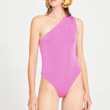 Pink One Shouldered Swimsuit