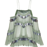 ruffled-mini-lace-dress-with-mirror-fringes raisa_vanessa ruffled-mini-lace-dress-with-mirror-fringes