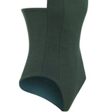 Strapless Knitted Green Corset Body