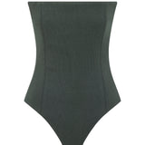 Strapless Knitted Green Corset Body