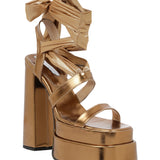 Strappy High Heeled Shoes