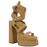 Strappy High Heeled Shoes