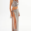 Helene Silver Sarong Skirt