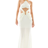 Halter Neck Buzi Maxi Dress with Cutout Detail