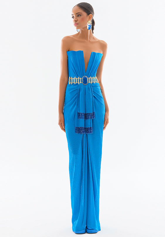 RS23-D-2063-Blue-34 raisa_vanessa satin-deep-v-neck-strapless-maxi-dress-with-gold-belt