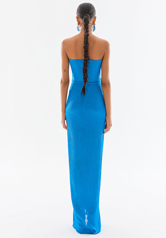 RS23-D-2063-Blue-42 raisa_vanessa satin-deep-v-neck-strapless-maxi-dress-with-gold-belt
