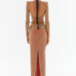 RS23-S-2005-Cinnamon-36 raisa_vanessa crystal-embellished-fishnet-maxi-skirt-with-beaded-fringe-details