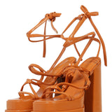 Patent Platform Sandals