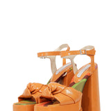 Patent Platform Sandals