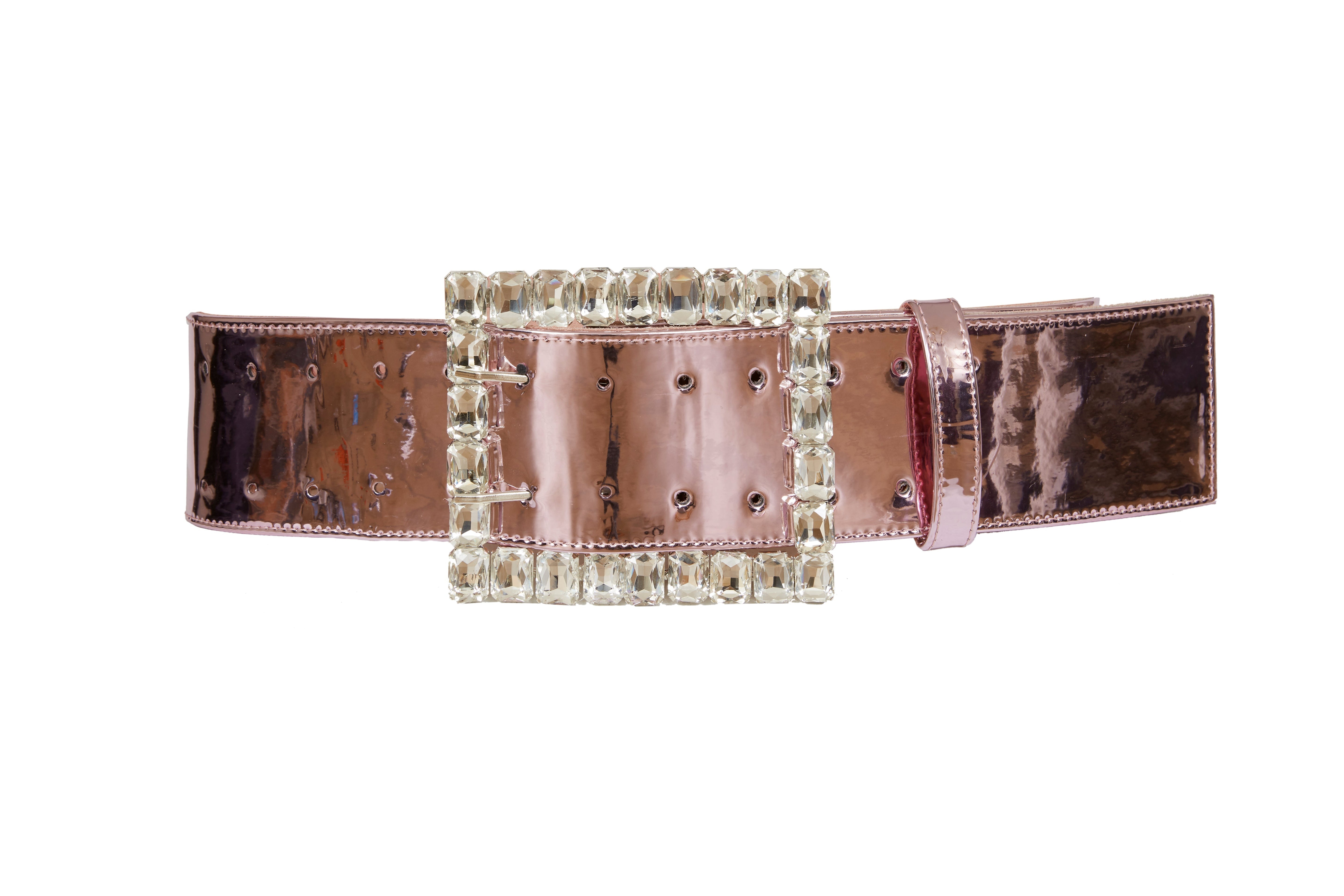 AW19-BT-1124-Pink-0 raisa_vanessa pink-patent-leather-belt-with-silver-stress-buckle