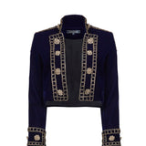 AW19-J-1008-Navy-36 raisa_vanessa embroidered-velvet-mini-jacket