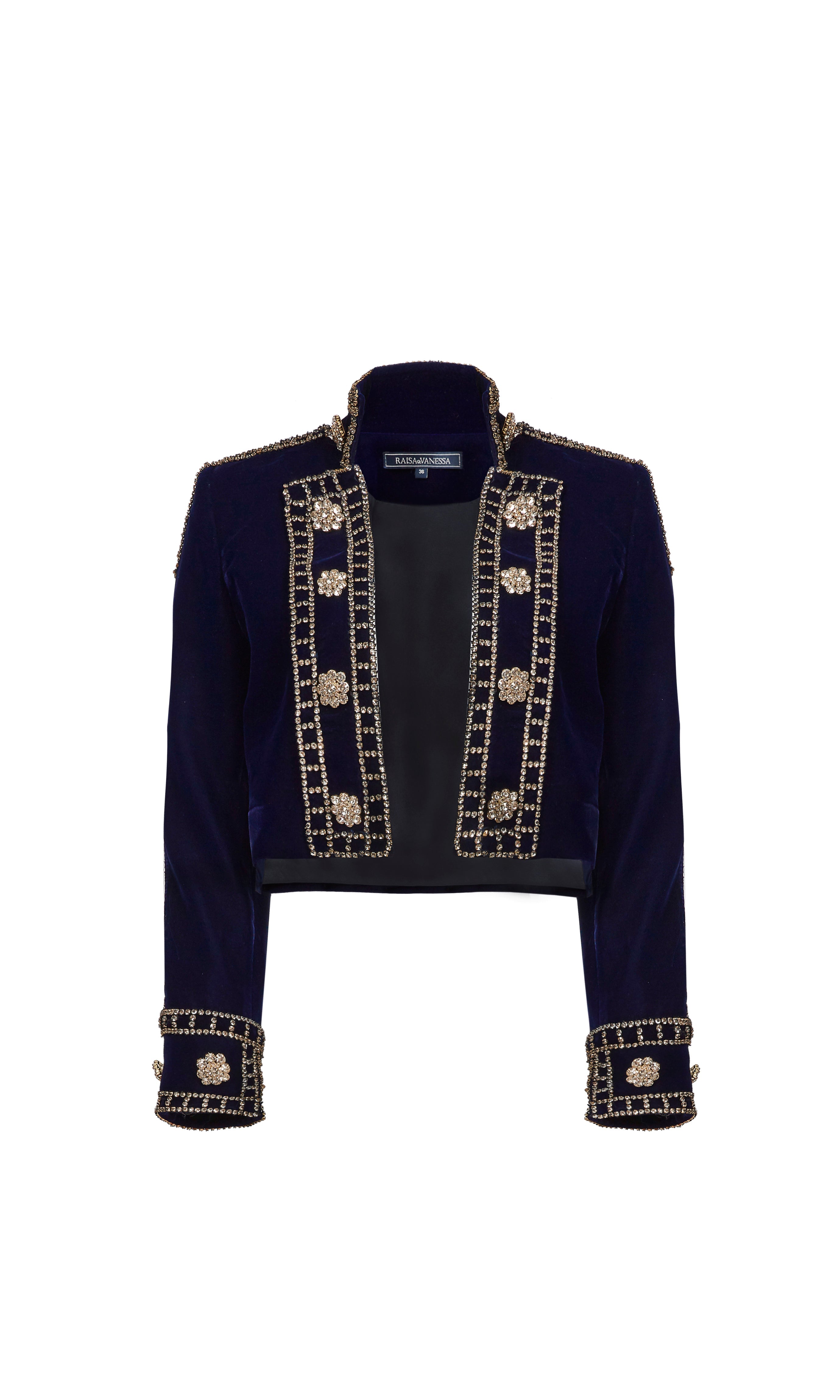AW19-J-1008-Navy-36 raisa_vanessa embroidered-velvet-mini-jacket