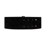 Baroque Silver Suede Belt