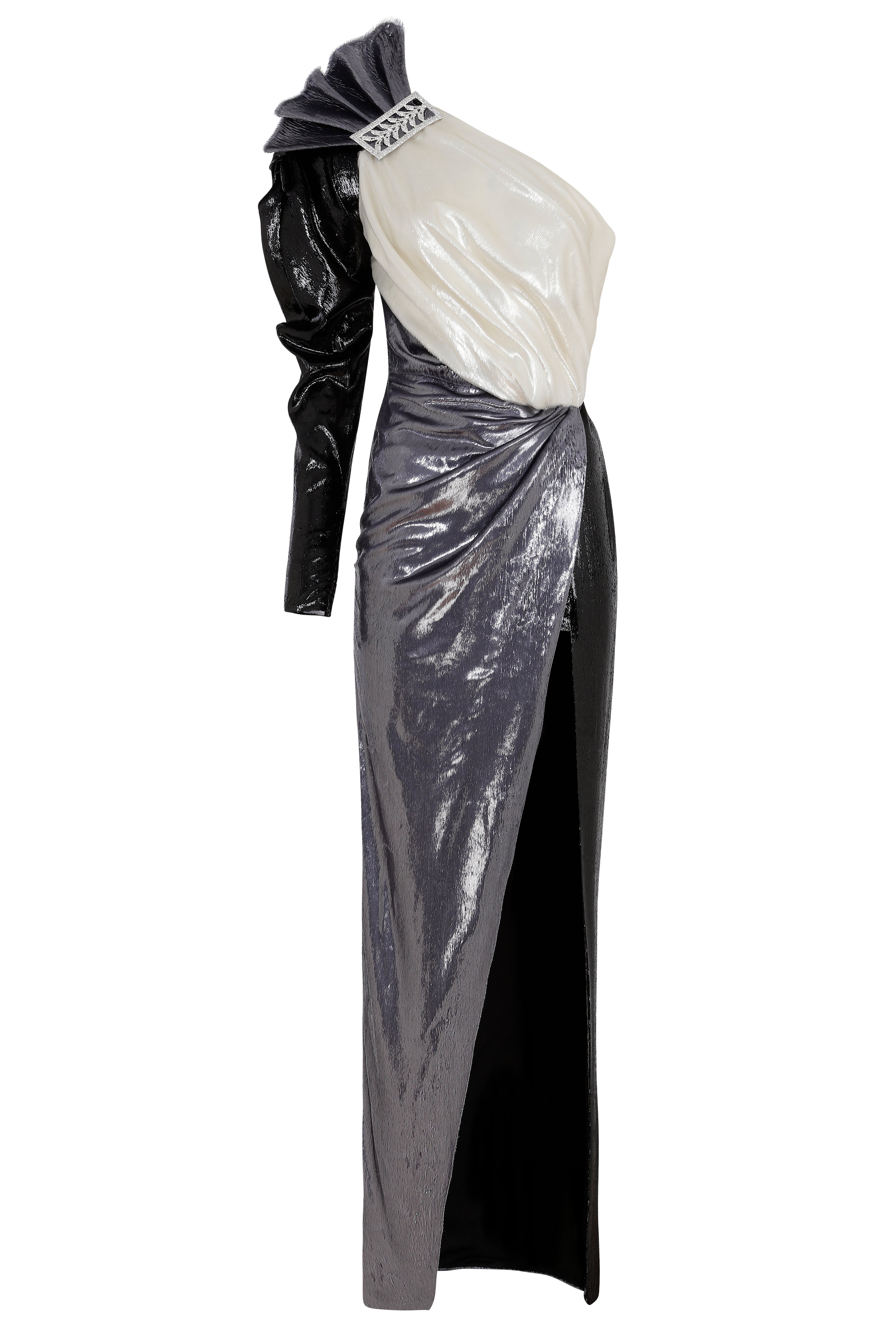 velvet-one-shoulder-maxi-dress raisa_vanessa velvet-one-shoulder-maxi-dress
