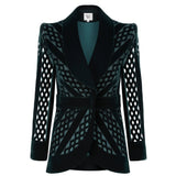 Caged Velvet Jacket