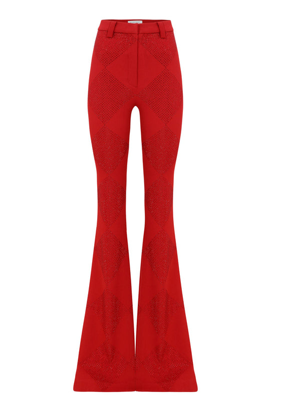 AW20-P-141-Red-38 raisa_vanessa strass-embellished-flare-pants