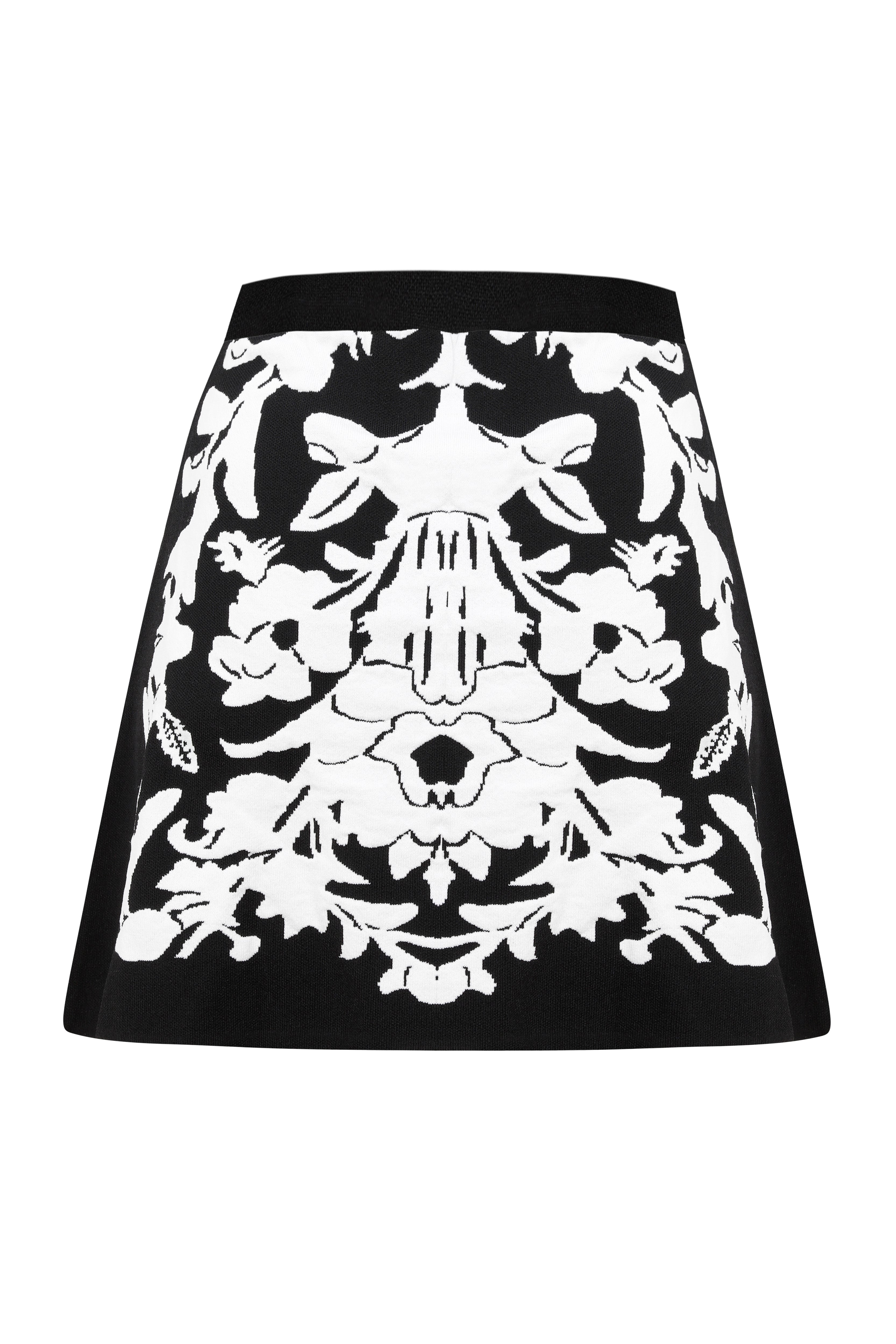 AW20-S-104-Black-38 raisa_vanessa jacquard-knit-mini-skirt