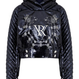 Shiny Velvet Hoodie