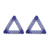 Triangle Crystal Earrings