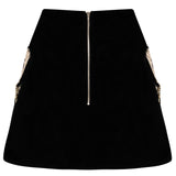 Embroidered Mini Skirt