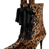 Leopard Printed Heeled Boots