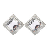 White Gold Plate Earrings