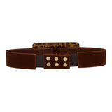 Brown Belt with Gold Buckle