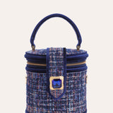 Tweed Bucket Bag with Gold Buckle