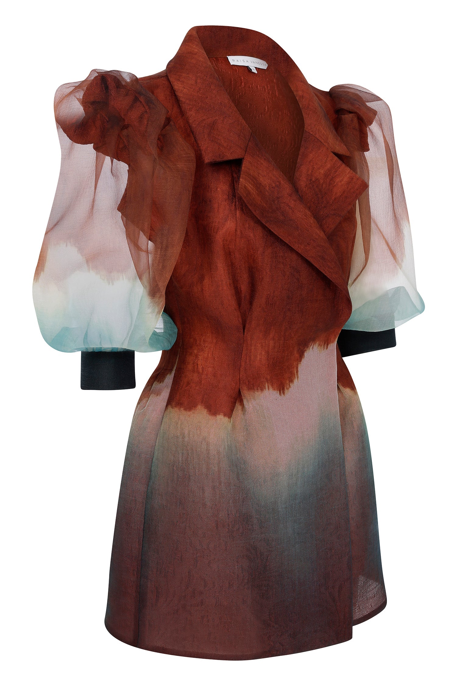 organza-puff-sleeve-jacket-dress raisa_vanessa organza-puff-sleeve-jacket-dress
