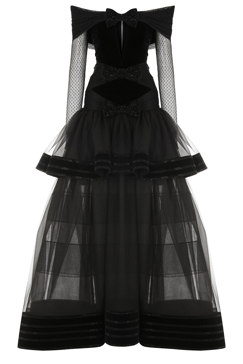 tulle-ruffled-off-the-shoulder-maxi-gown raisa_vanessa tulle-ruffled-off-the-shoulder-maxi-gown