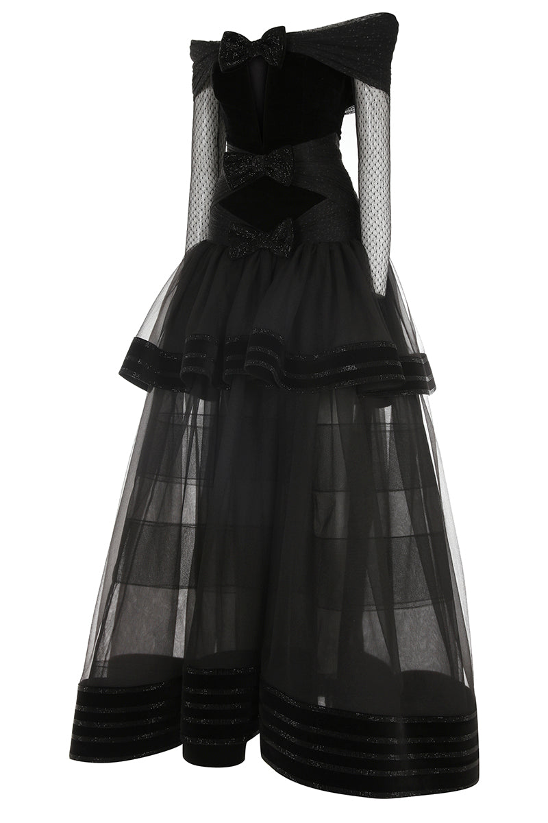 tulle-ruffled-off-the-shoulder-maxi-gown raisa_vanessa tulle-ruffled-off-the-shoulder-maxi-gown
