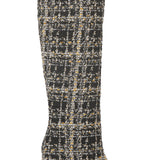 Tweed High Heel Boots