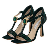 Velvet Strass High Heels